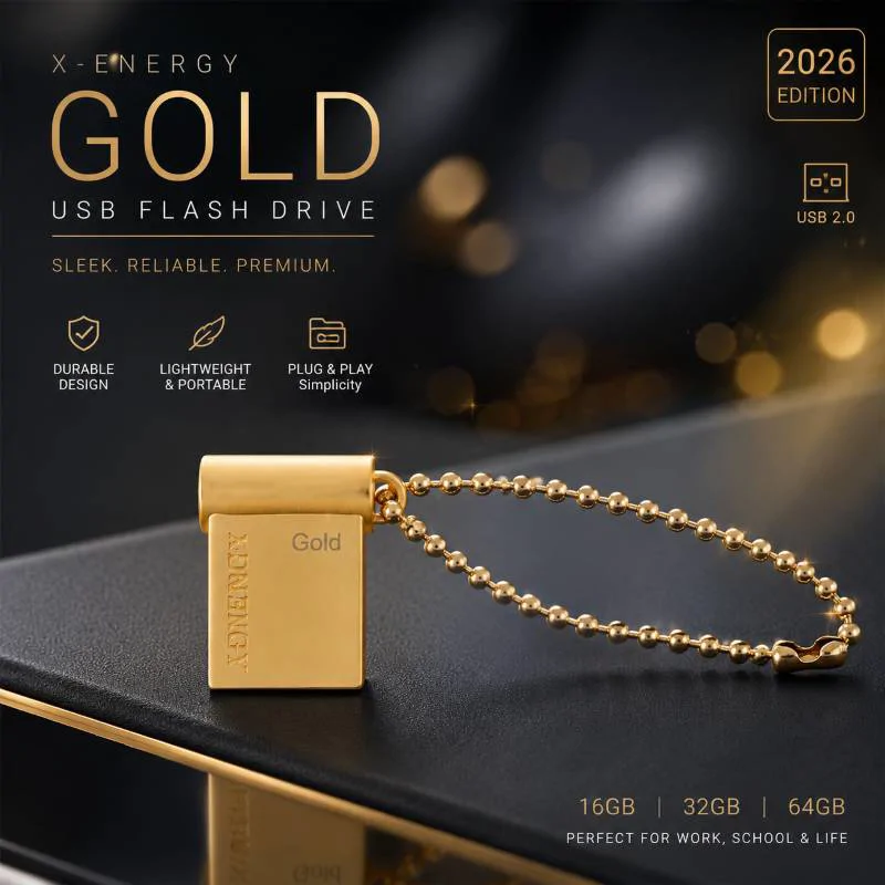 فلش مموری ایکس-انرژی مدل USB2.0 Gold ظرفیت 16 گیگابایت
