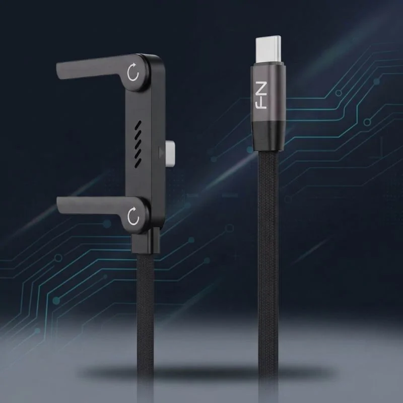 کابل USB-C به USB-C فنیرسی مدل FC150240 Gaming استندی طول 1.5 متر