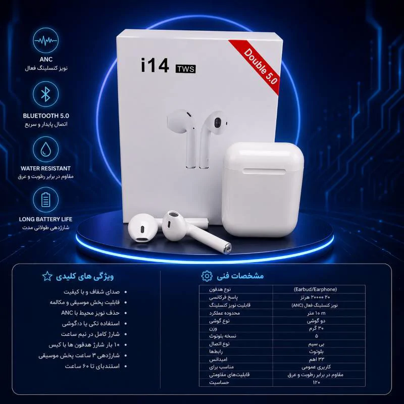 هدفون بی سیم مدل i14