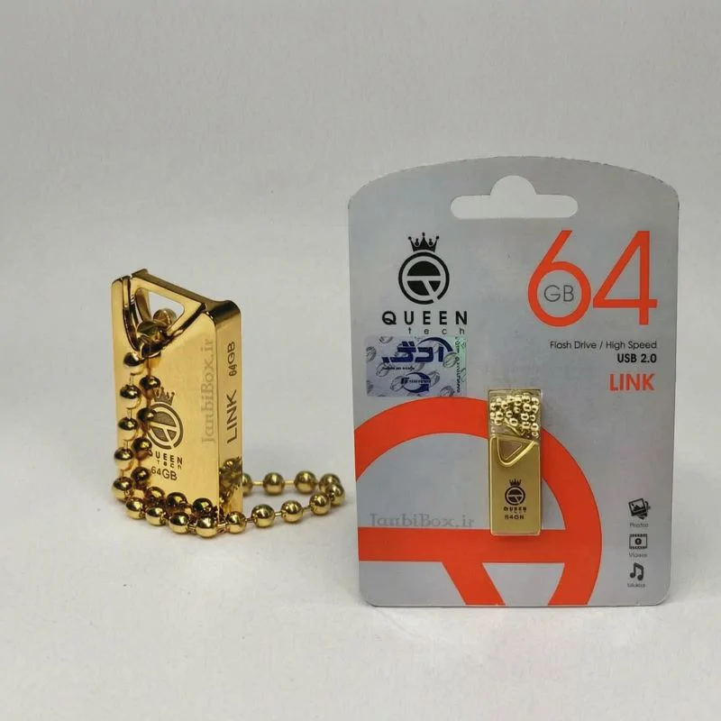 فلش مموری 64 گیگابایت کوئین تک مدل GLINK با رابط USB 2.0